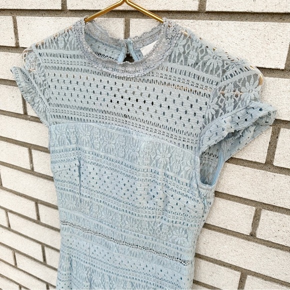 NWT Foxiedox Ellie Fit & Flare Dress Light Celestial Blue - Picture 9 of 10